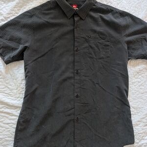 Quiksilver Men's Charcoal Pinstripe Shirt